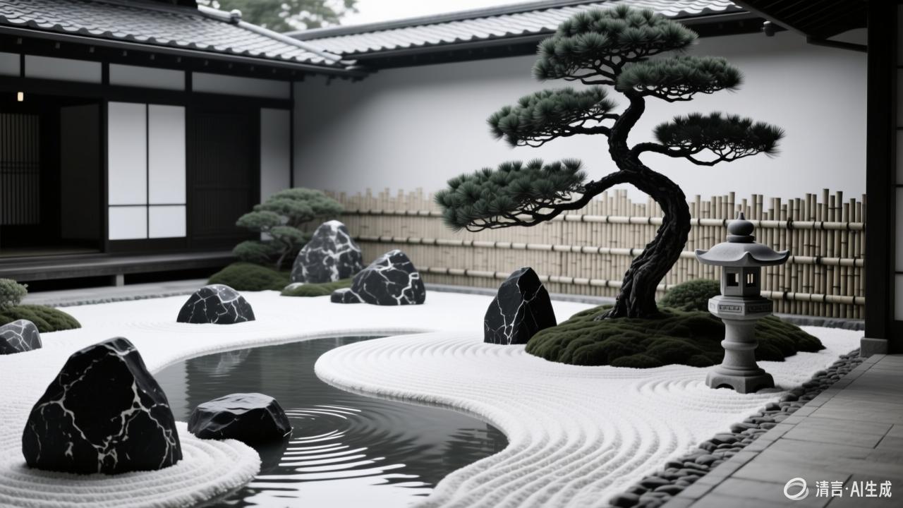 日式枯山水庭院