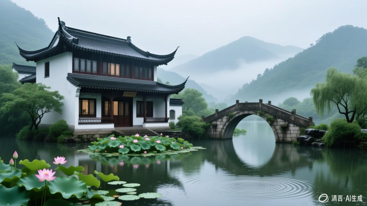 中式别墅效果图4