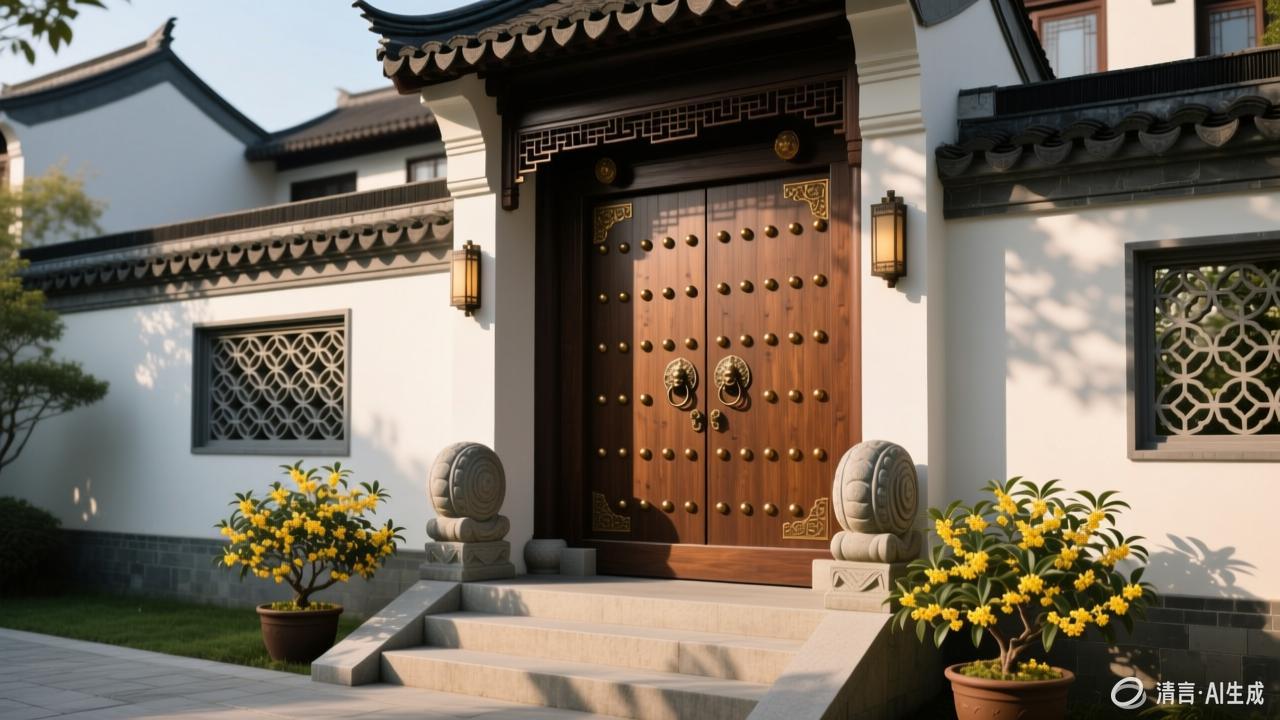 中式别墅效果图5